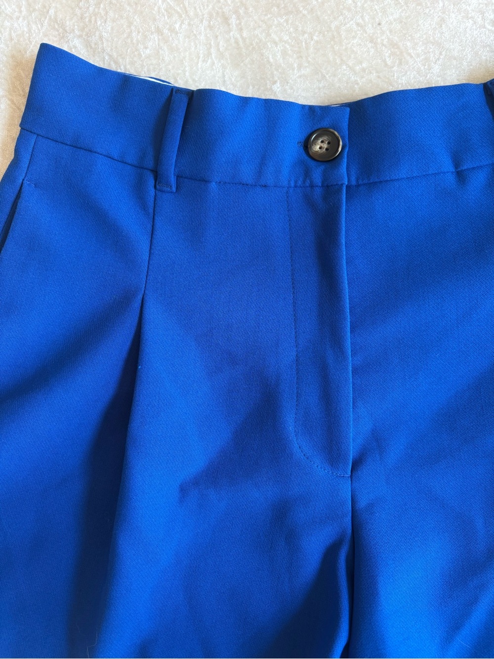 Zara Blue High-Waisted Shorts - Picture 2 of 4